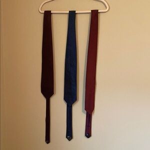 Set of 3 Blue and Red Ties